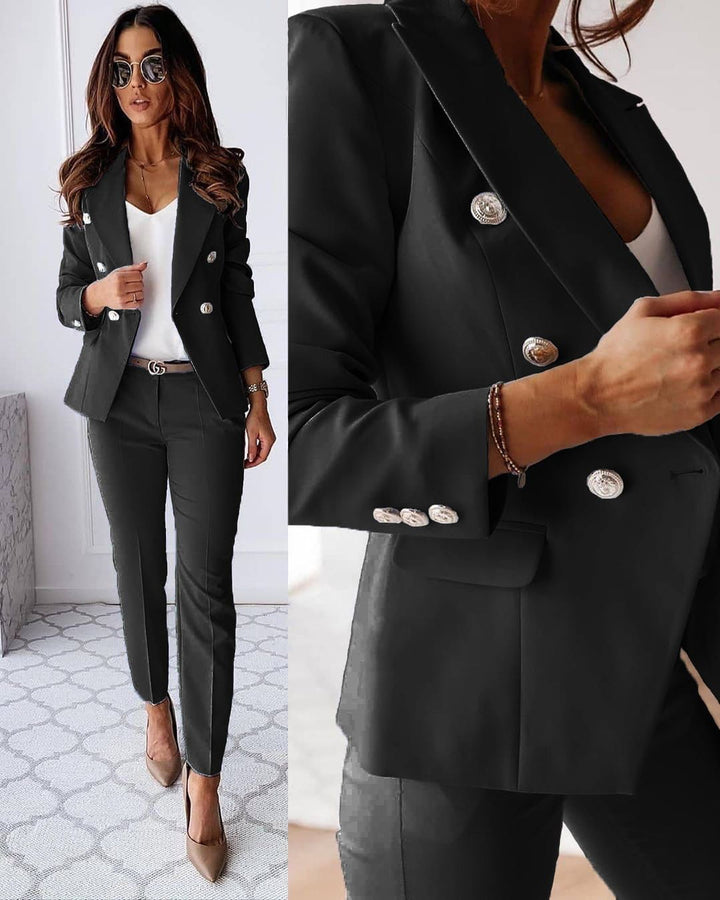Women's Chique Business Blazer and Trouser Set | Two Piece