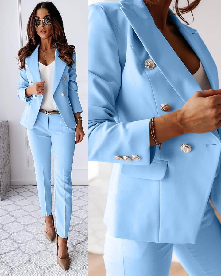Women's Chique Business Blazer and Trouser Set | Two Piece