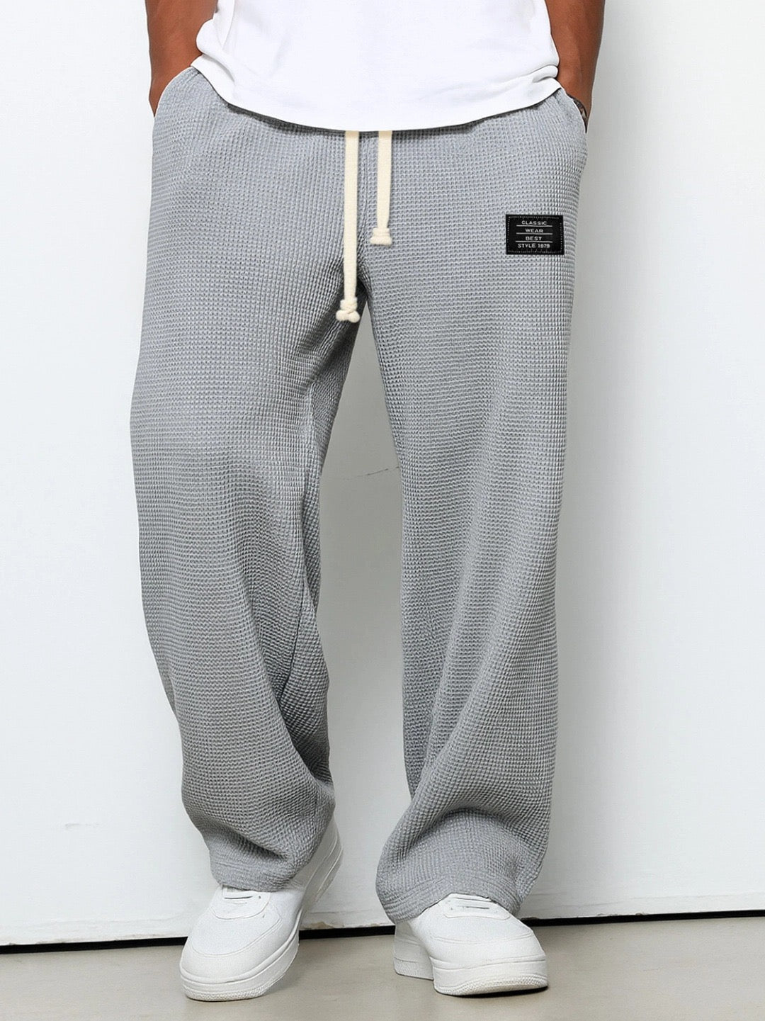 Men's Wide Leg Drawstring Pants | Baggy