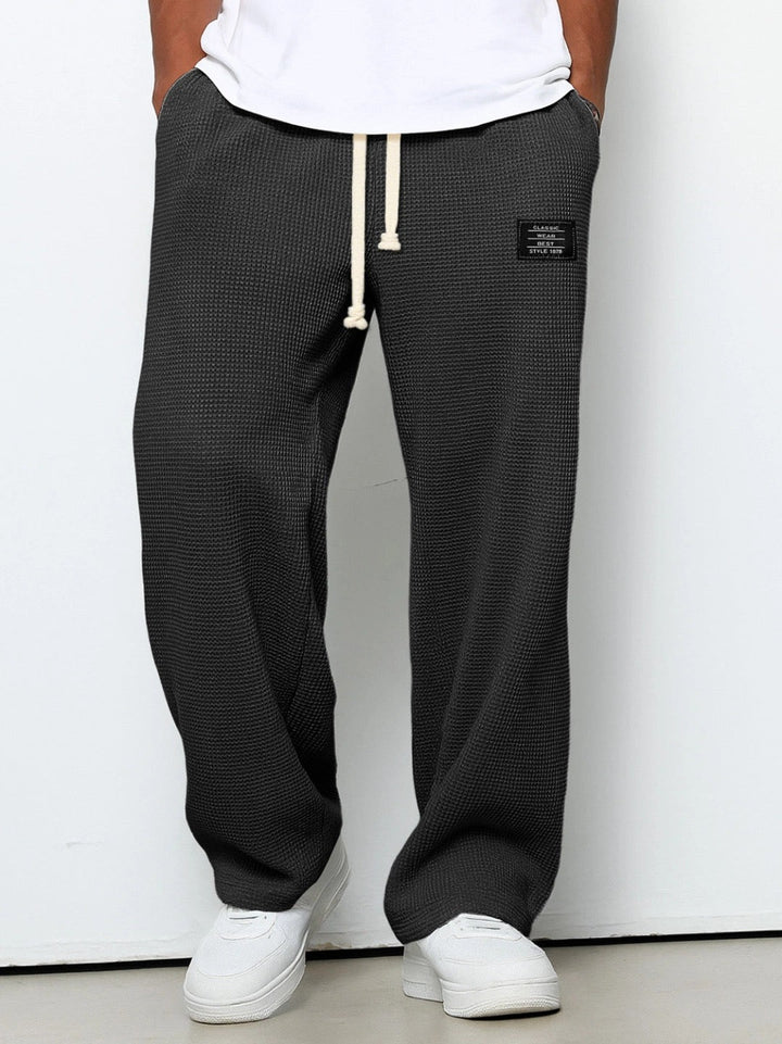 Men's Wide Leg Drawstring Pants | Baggy