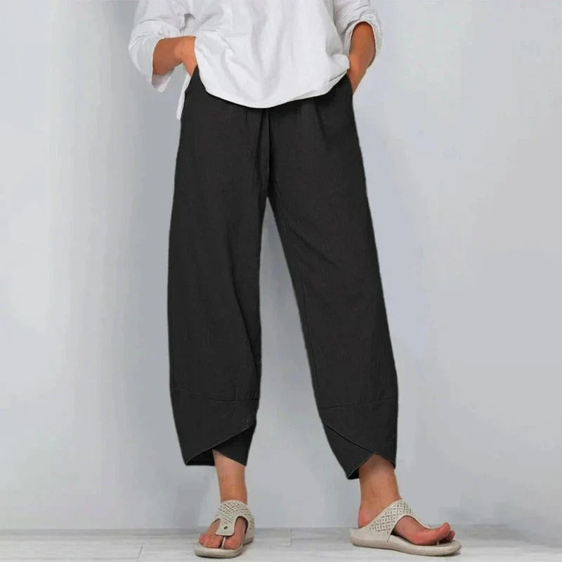 Women's Chique Solid Color Summer Pants | Wide Leg