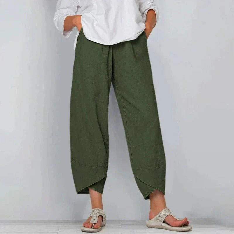 Women's Chique Solid Color Summer Pants | Wide Leg