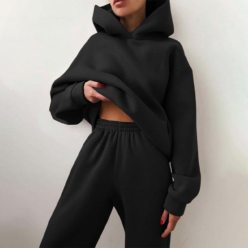 Women's Loungewear Oversized Hoodie and Jogger Pants Set | Two Piece