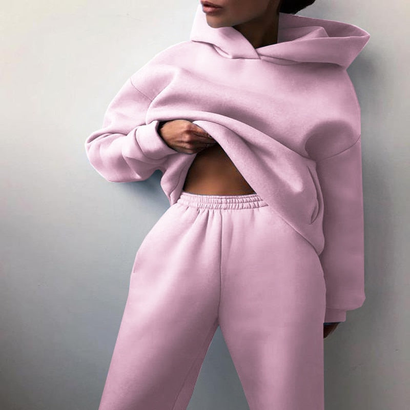 Women's Loungewear Oversized Hoodie and Jogger Pants Set | Two Piece