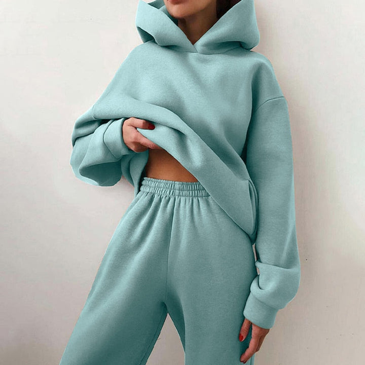 Women's Loungewear Oversized Hoodie and Jogger Pants Set | Two Piece