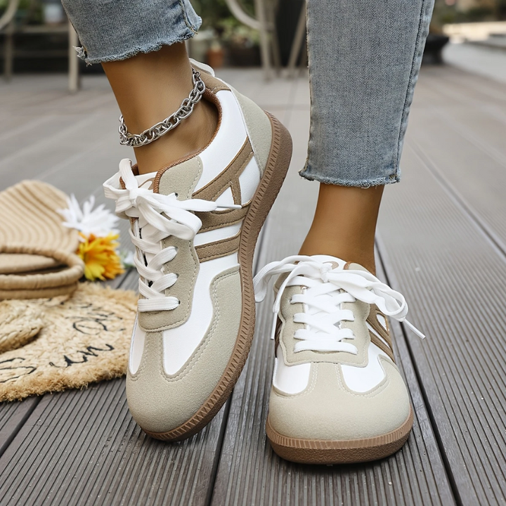 Women's Orthopedic Casual Flat Sneakers | Lace-Up