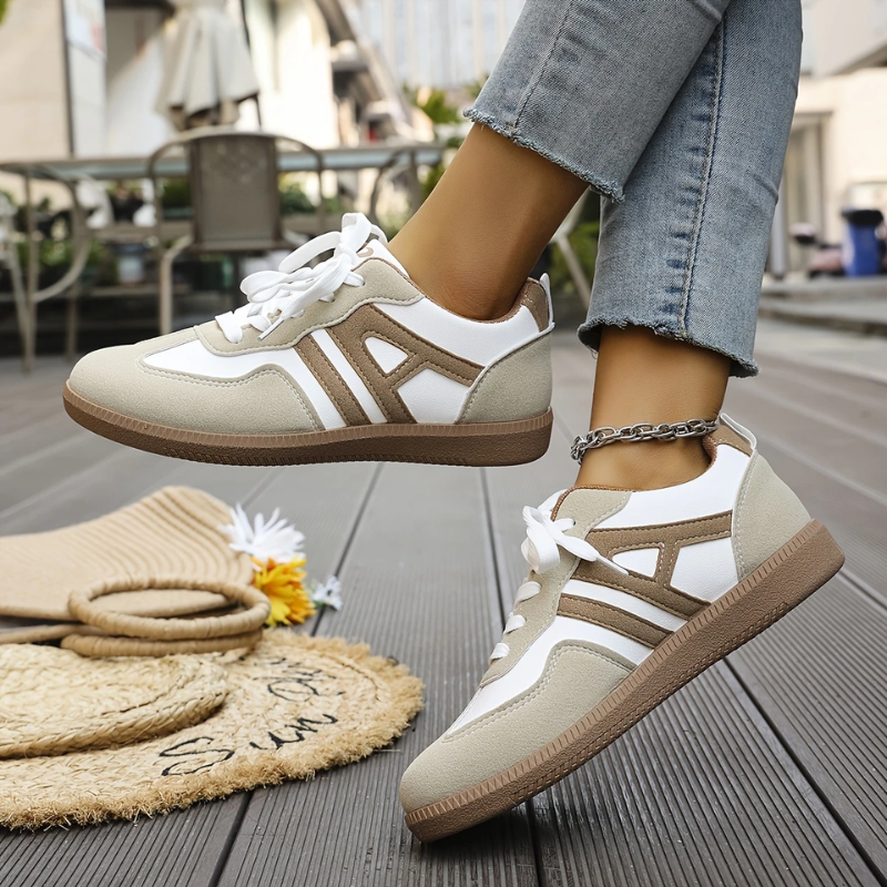 Women's Orthopedic Casual Flat Sneakers | Lace-Up