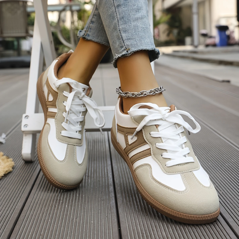 Women's Orthopedic Casual Flat Sneakers | Lace-Up