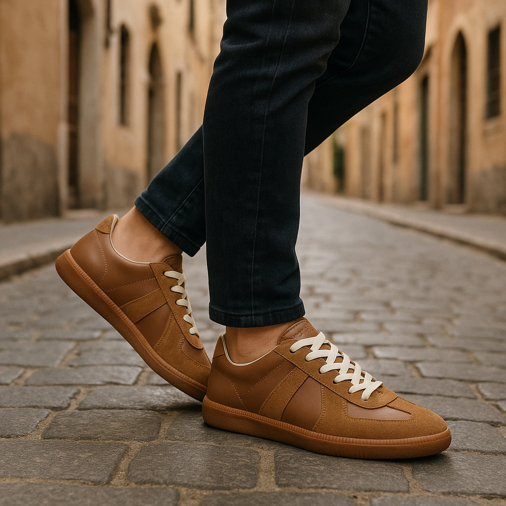 Men's Casual Orthopedic Lace-Up Sneakers | Low Top