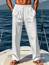 Men's Summer Drawstring Beach Trousers | Wide Fit