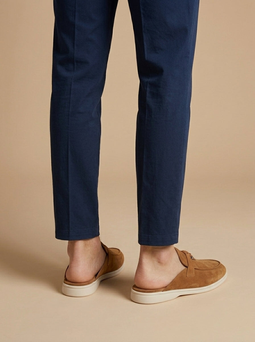 Men's Orthopedic Pendant Detail Mule Slippers | Slip On