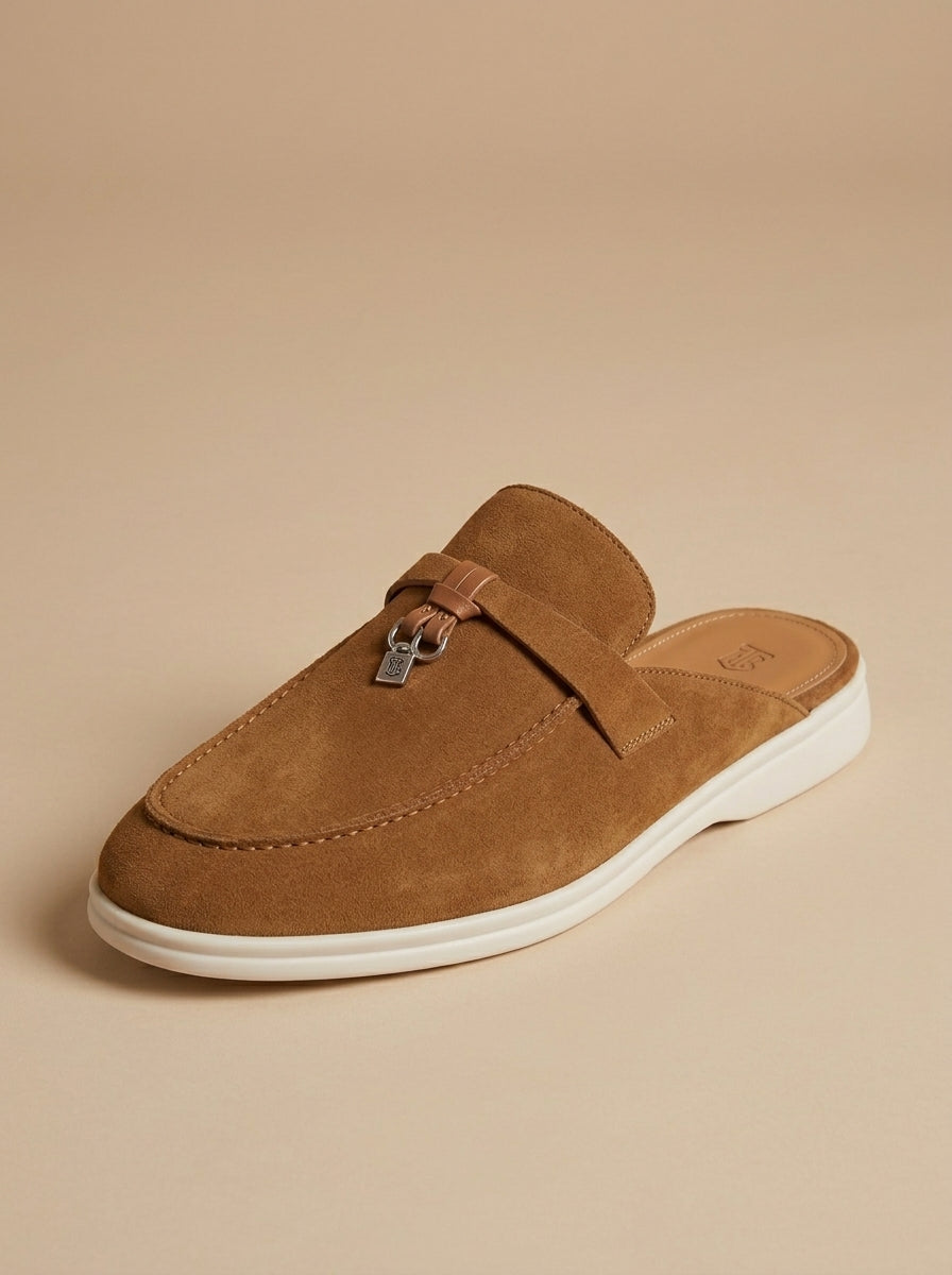 Men's Orthopedic Pendant Detail Mule Slippers | Slip On