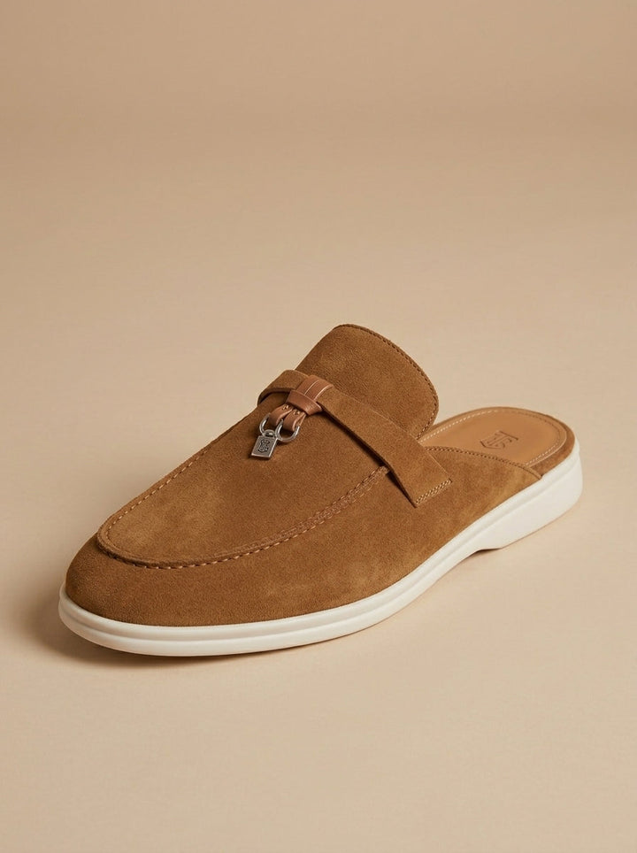 Men's Orthopedic Pendant Detail Mule Slippers | Slip On