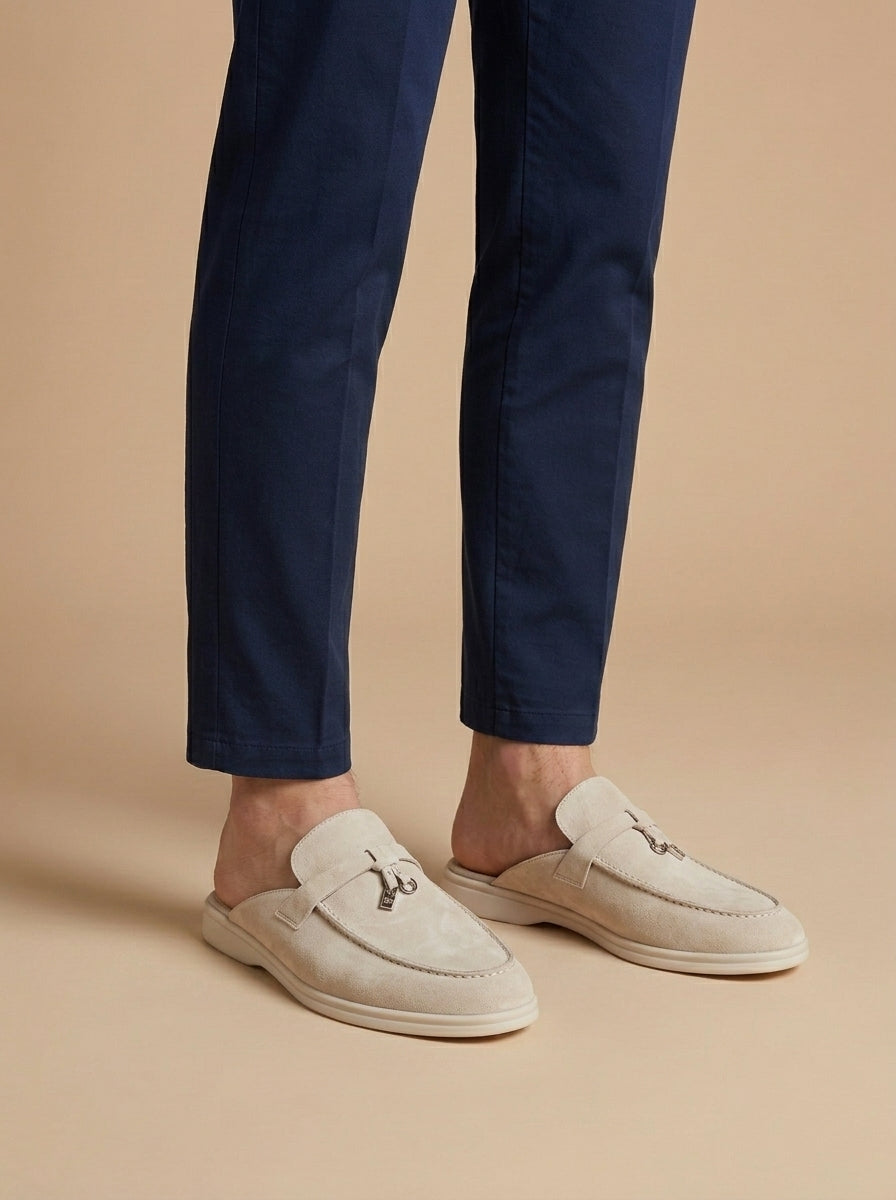 Men's Orthopedic Pendant Detail Mule Slippers | Slip On