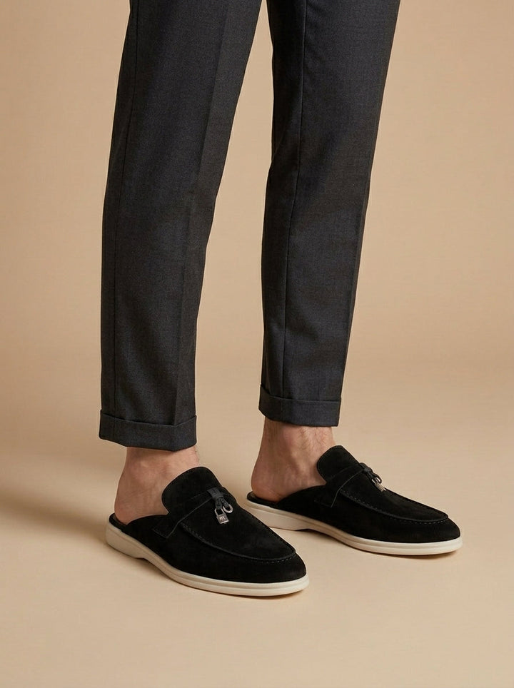 Men's Orthopedic Pendant Detail Mule Slippers | Slip On