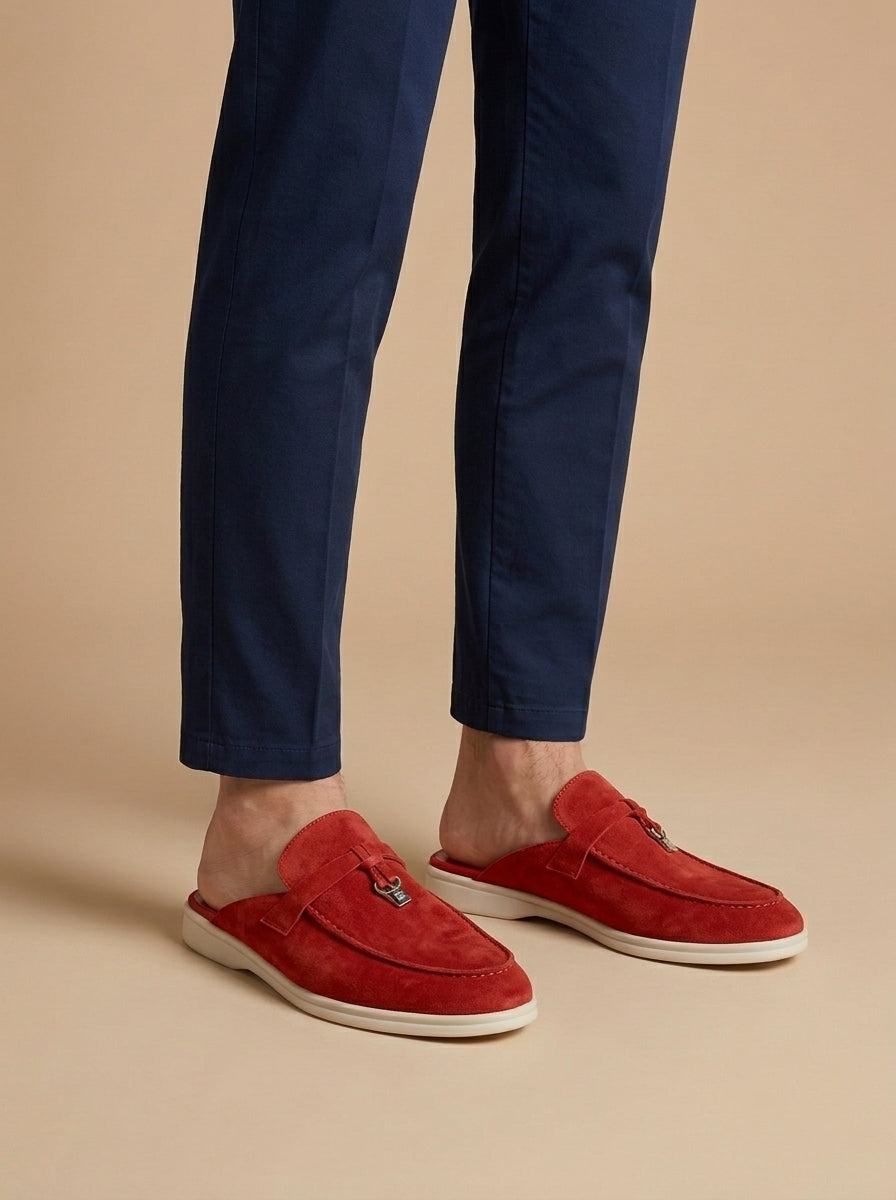 Men's Orthopedic Pendant Detail Mule Slippers | Slip On