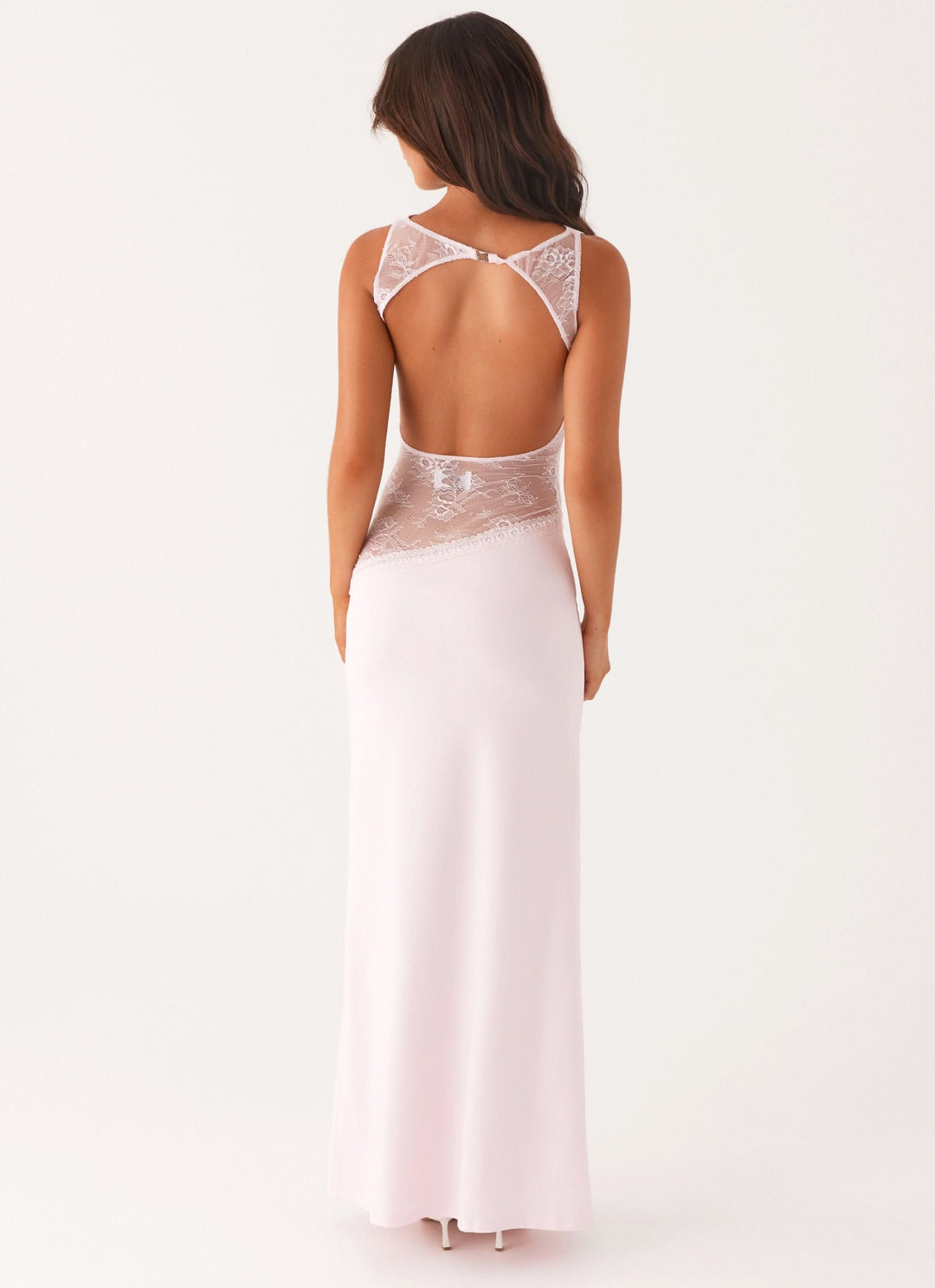 Women's Elegant Sleeveless Lace Cutout Dress | Maxi