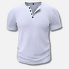 Men's Casual Button Detail T-Shirt | Fitted