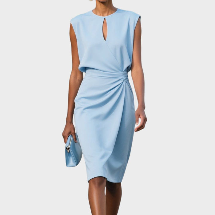 Women's Elegant Sleeveless Cocktail Dress | Midi