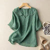 Women's Vintage Blouse with Button Detail | Short Sleeves
