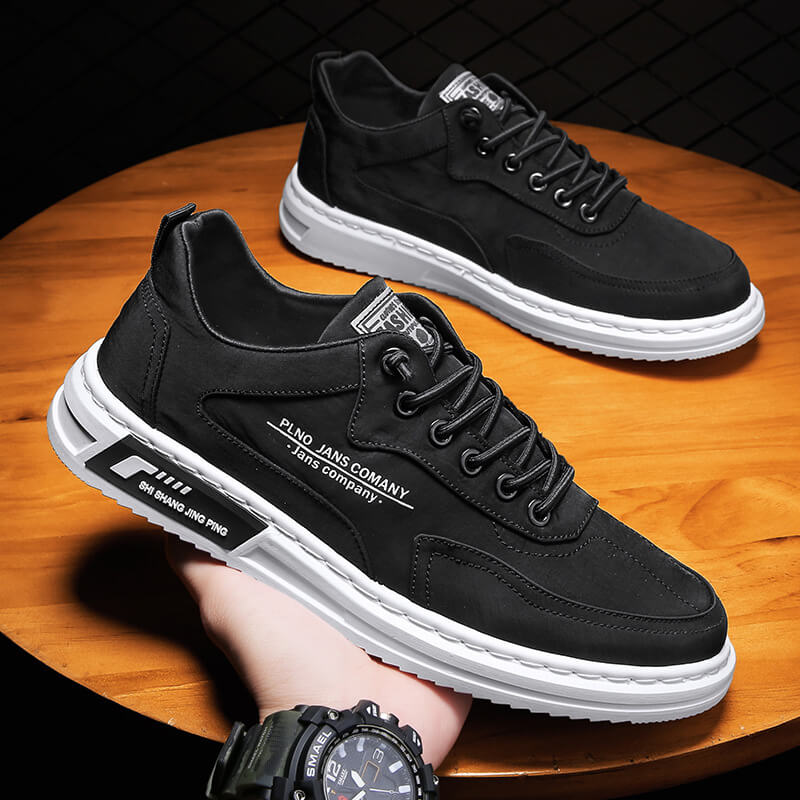 Men's Classic Flat Sole Lace-Up Sneakers | Orthopedic
