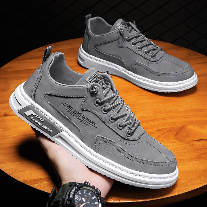 Men's Classic Flat Sole Lace-Up Sneakers | Orthopedic