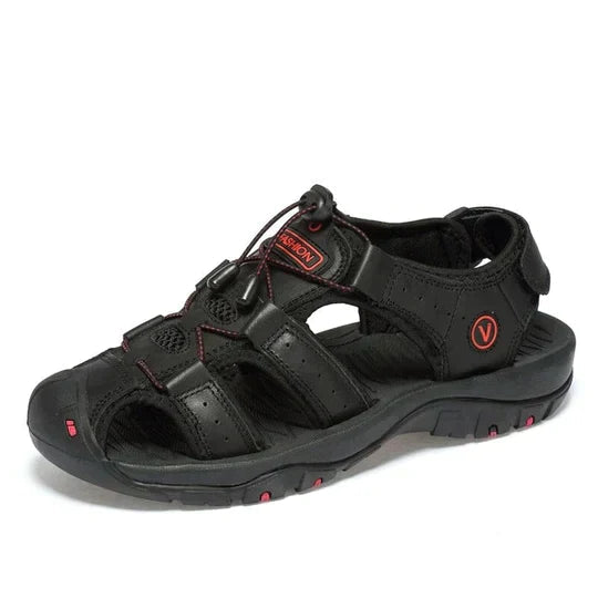 Men's Hook and Loop Orthopedic Outdoor Sandals | Ankle Strap