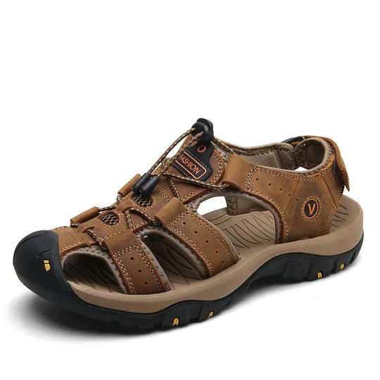 Men's Hook and Loop Orthopedic Outdoor Sandals | Ankle Strap
