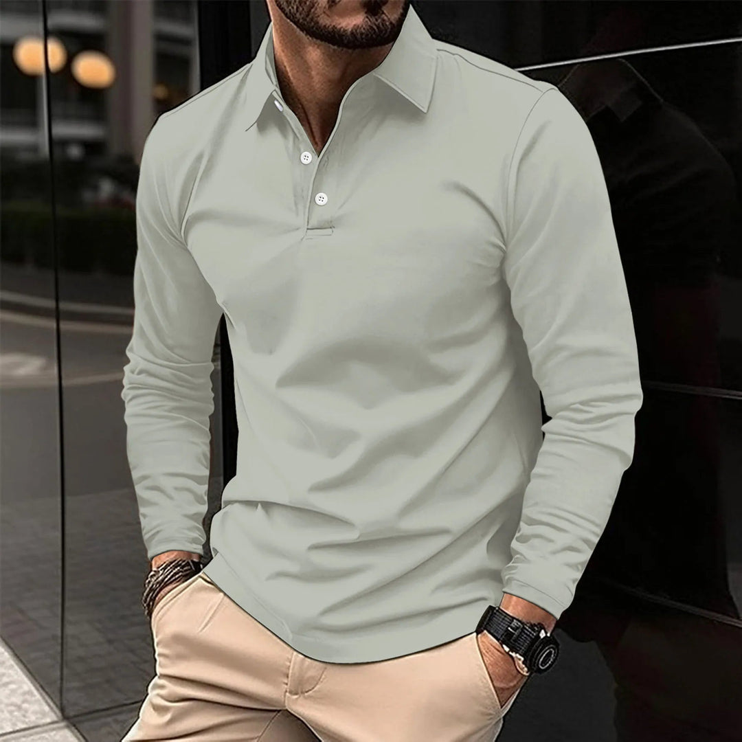 Men's Classic Collared Work Polo Shirt | Long Sleeve