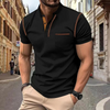 Men's Casual Button Collar Polo Shirt | Short Sleeve