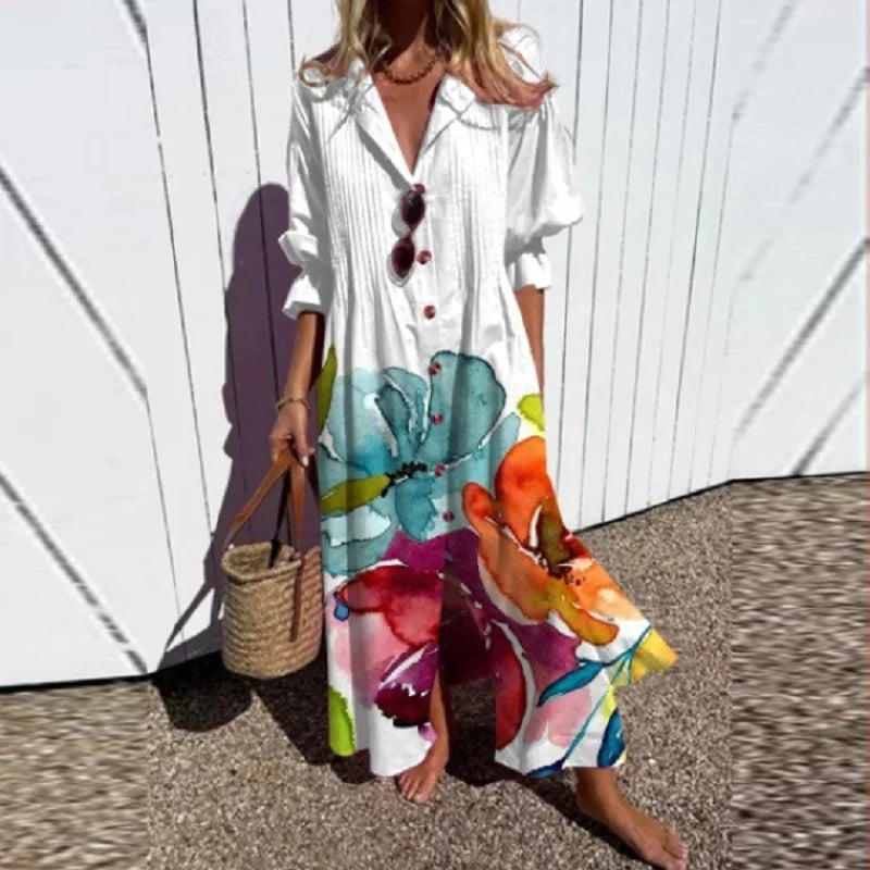 Women's Colorful Elegant Summer Dress | Maxi
