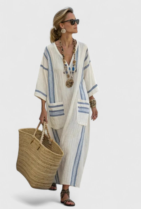 Women's Elegant Boho Beach Dress | Maxi