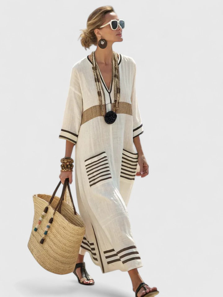Women's Elegant Boho Beach Dress | Maxi