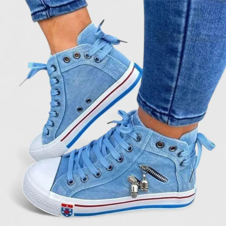 Women's Casual High Top Lace Up Shoes | Orthopedic