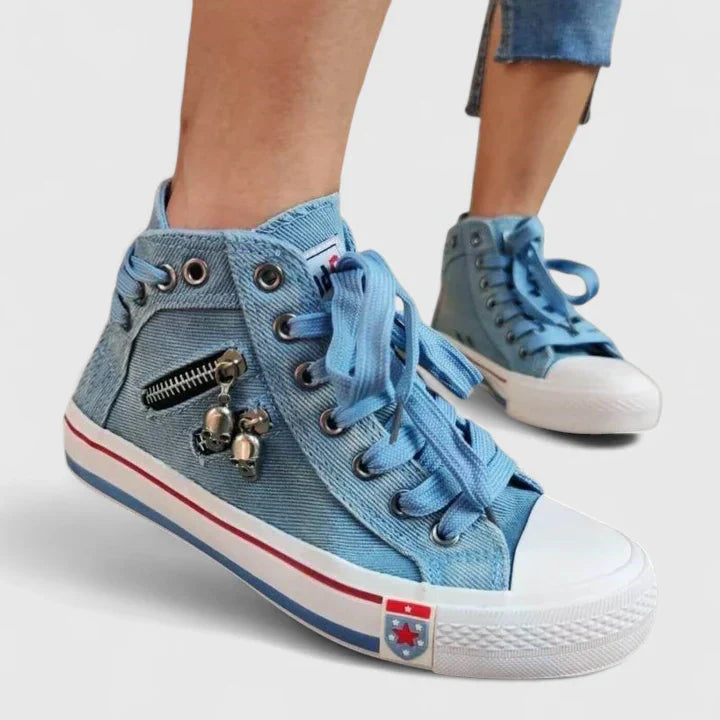 Women's Casual High Top Lace Up Shoes | Orthopedic