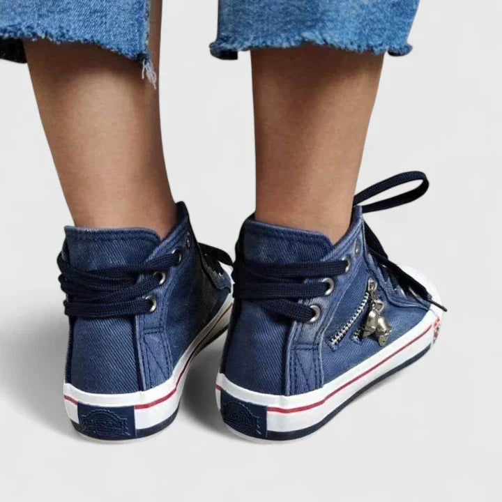 Women's Casual High Top Lace Up Shoes | Orthopedic