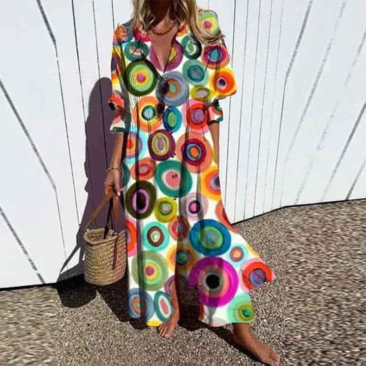 Women's Colorful Elegant Summer Dress | Maxi