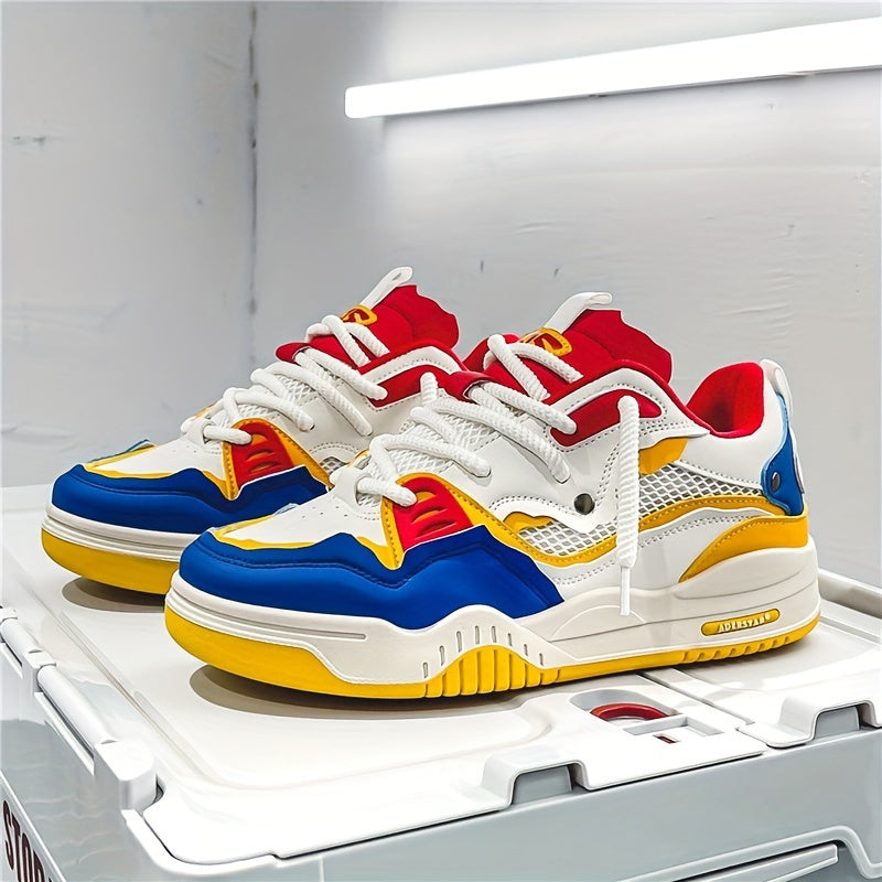 Men's Streetwear Style Chunky Orthopedic Sneakers | Lace-Up