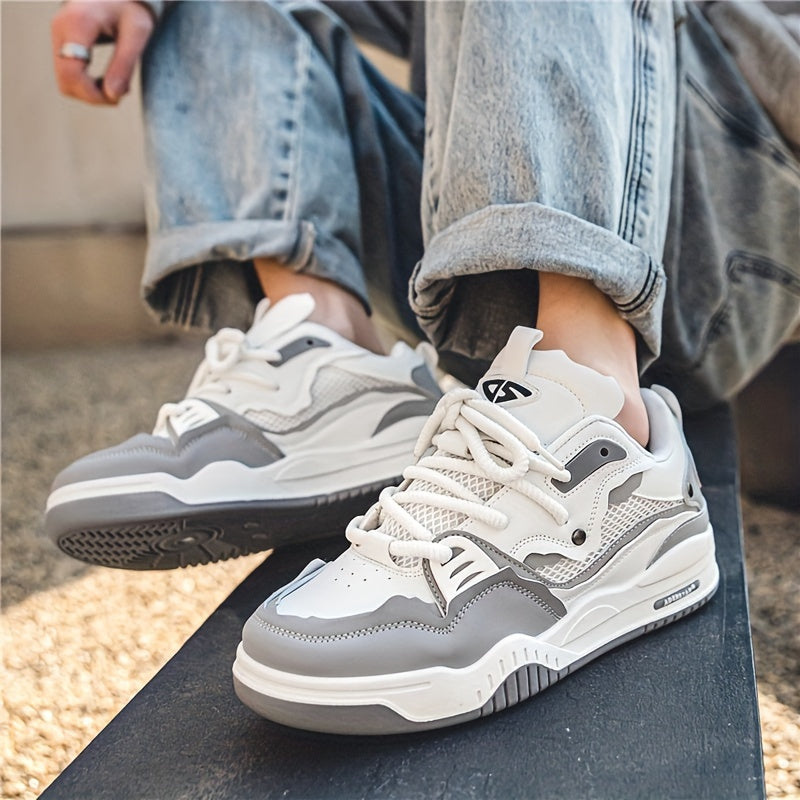 Men's Streetwear Style Chunky Orthopedic Sneakers | Lace-Up