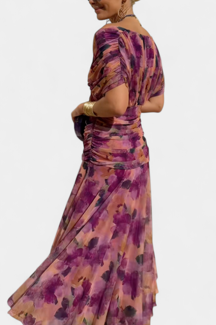 Women's Elegant Wedding Guest Off Shoulder Dress | Maxi