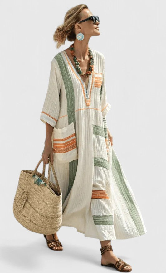 Women's Elegant Boho Beach Dress | Maxi