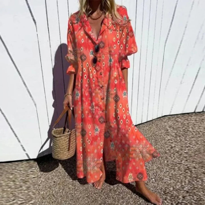 Women's Colorful Elegant Summer Dress | Maxi