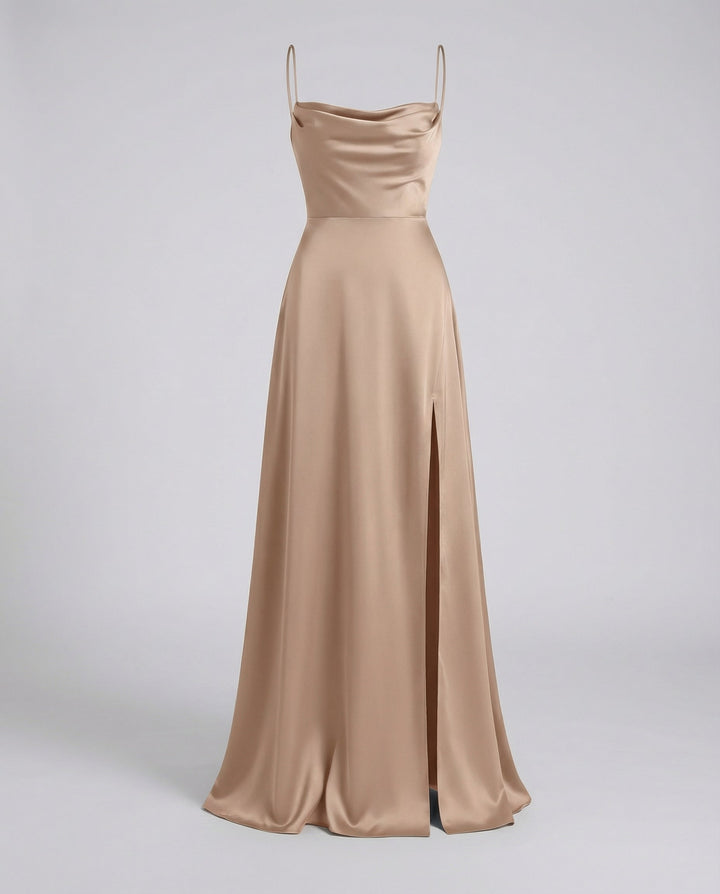 Women's Elegant Spaghetti Strap Prom Evening Dress | Maxi