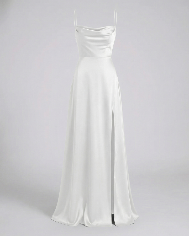 Women's Elegant Spaghetti Strap Prom Evening Dress | Maxi