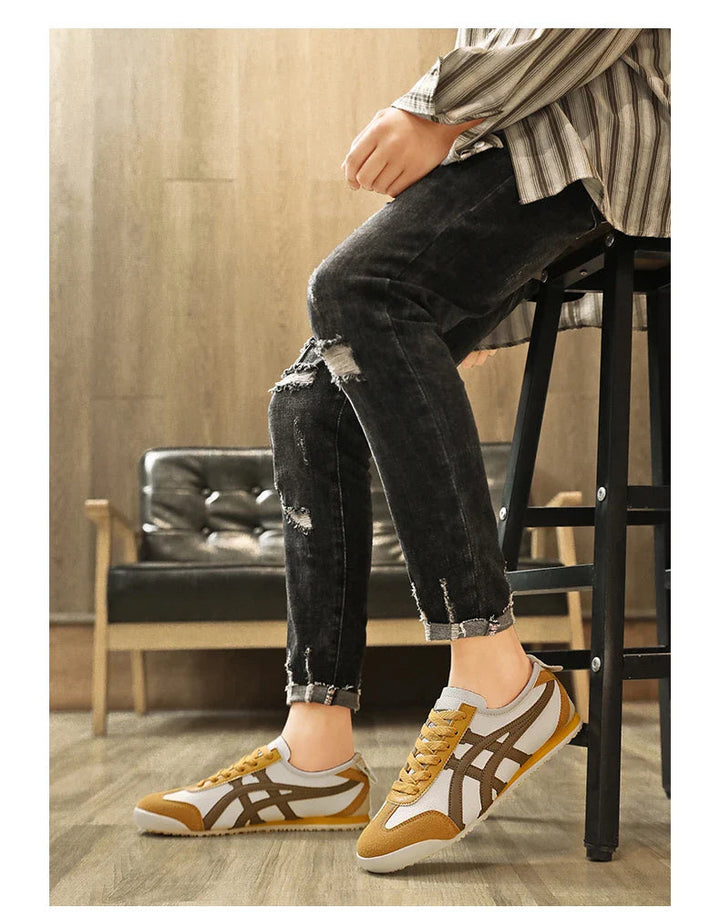 Men's Casual Retro Style Lace Up Orthopedic Sneakers | Low Top