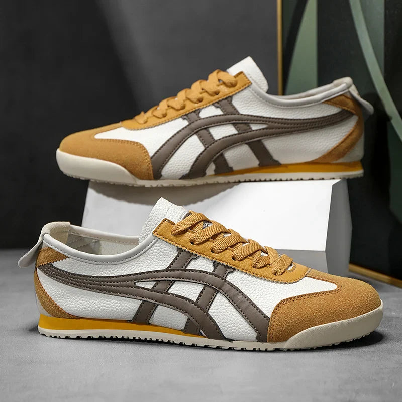 Men's Casual Retro Style Lace Up Orthopedic Sneakers | Low Top