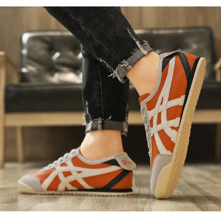 Men's Casual Retro Style Lace Up Orthopedic Sneakers | Low Top