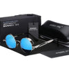 Men's Retro Steampunk Design Round Sunglasses | Polarized