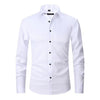 Men's Button-Up Collared Work Shirt | Long Sleeve
