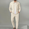 Men's Casual Zip Up Jacket and Drawstring Pants Set | Two Piece